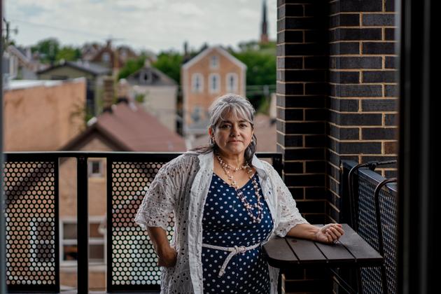 Dulce Maria Garduno, originally from Mexico, at her home in the Pilsen neighborhood of Chicago, Illinois, on June 19, 2025.