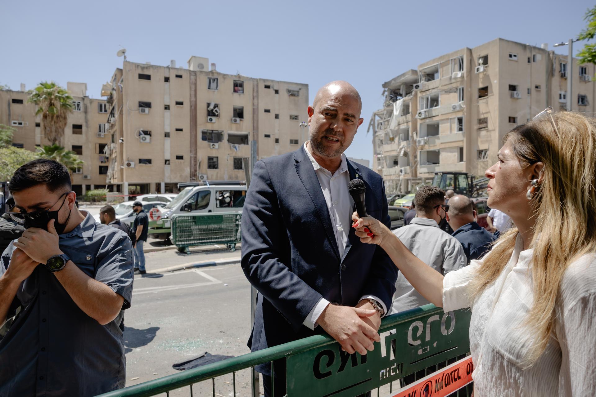  Amir Ohana, président de la Knesset, à Holon, près de Tel-Aviv, le 19 juin 2025.