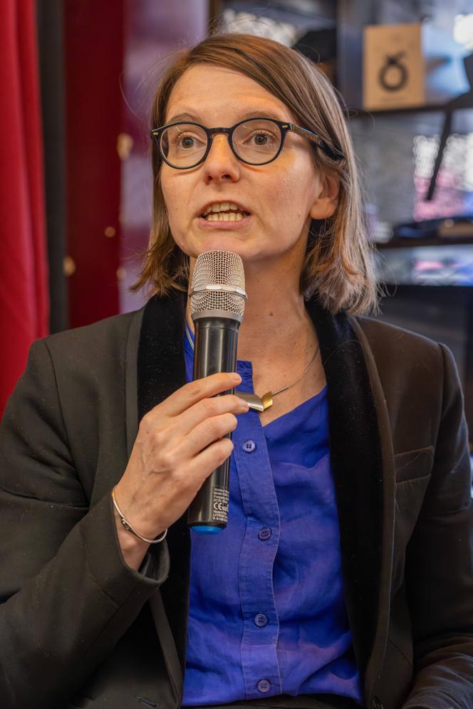 Marine Rosset, em Paris, 26 de abril de 2025.