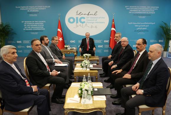 Lors de la 51e session du Conseil des ministres des affaires étrangères de l’Organisation de la coopération islamique, à Istanbul, en Turquie, le 21 juin 2025.