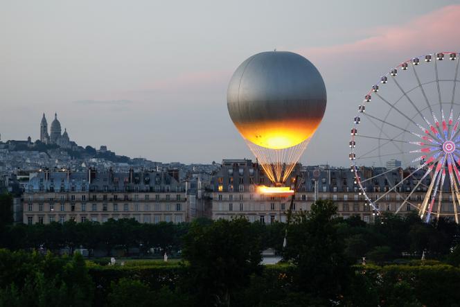 La vasque des Jeux olympiques de Paris, ici le 21 juin 2025.
