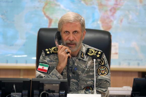 Le général Amir Hatami, commandant en chef de l’armée iranienne, au quartier général central de Zolfaghar, en Iran, le 23 juin 2025.