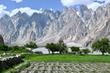 The village of Passu, at the foot of the Karakoram peaks, in the Hunza Valley (Pakistan), on May 24, 2025.