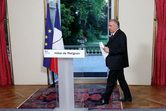François Bayrou, à Matignon, à Paris, le 24 juin 2025.
