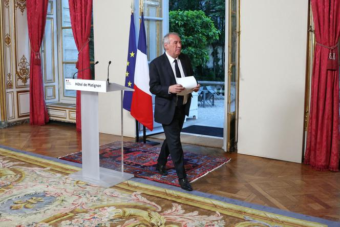 Le Premier ministre, François Bayrou, après une conférence de presse, à l’hôtel Matignon,, à Paris, le 24 juin 2025.