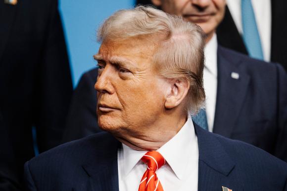 Donald Trump à La Haye, aux Pays-Bas, le 25 juin 2025.