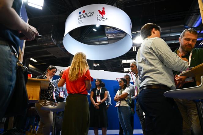 Au stand de la French tech, au salon VivaTech, porte de Versailles, à Paris, le 13 juin 2025.
