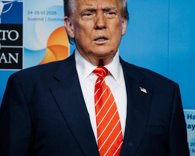 Donald Trump lors du sommet de l’OTAN, à La Haye (Pays-Bas), le 25 juin 2025.