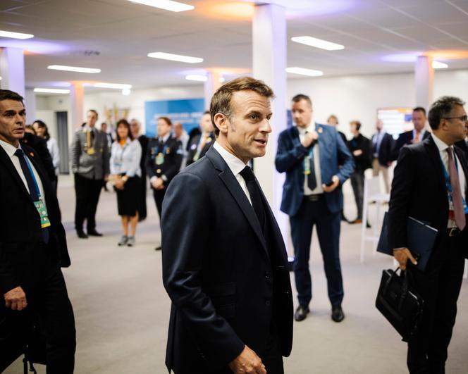 Le président de la République, Emmanuel Macron, lors du sommet de l’OTAN, à La Haye (Pays-Bas), le 25 juin 2025.