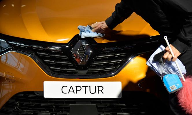 Lors des préparatifs du Salon international de l’automobile, au parc des expositions de Francfort-sur-le-Main (Allemagne), le 10 septembre 2019.