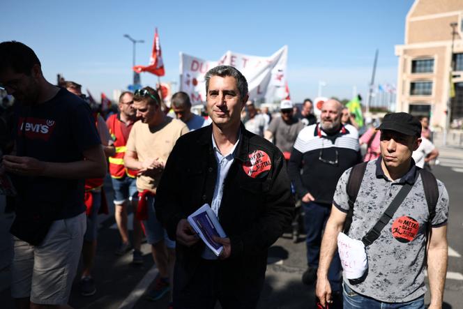 François Ruffin, à Dunkerque (Nord), le 1ᵉʳ mai 2025.