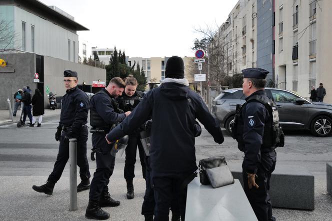 During a police check in the Moulins district of Nice on January 12, 2023. france condemned echr, unprecedented decision
