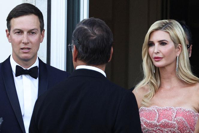 Ivanka Trump et son mari, Jared Kushner, lors du mariage de Jeff Bezos et Lauren Sanchez, à Venise (Italie), vendredi 27 juin 2025.