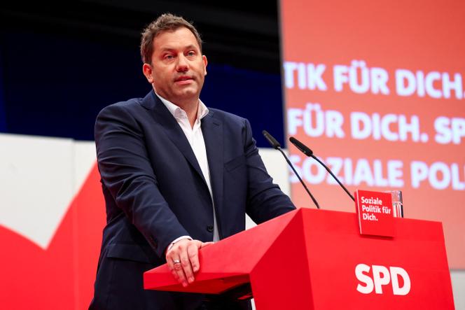 Le coprésident du Parti social-démocrate (SPD) et ministre allemand des finances, Lars Klingbeil, lors du congrès du SPD, à Berlin, le 27 juin 2025.