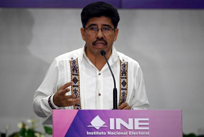 Le nouveau président de la Cour suprême de justice, Hugo Aguilar Ortiz, à Mexico, le 15 juin 2025.