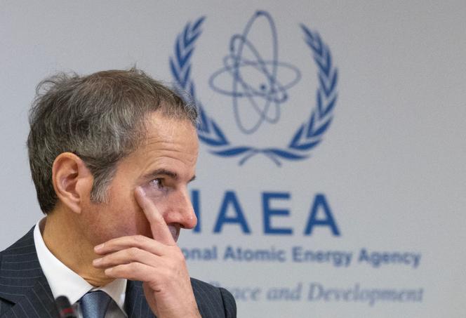 Rafael Grossi, directeur général de l’Agence internationale de l’énergie atomique (AIEA), lors d’une réunion extraordinaire du Conseil des gouverneurs de l’AIEA au siège de l’agence, à Vienne, le 23 juin 2025.