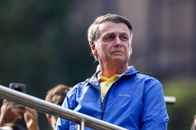 L’ancien président brésilien, Jair Bolsonaro, assiste à une manifestation en sa faveur, avant son procès devant le Tribunal suprême fédéral, à Sao Paulo (Brésil), le 29 juin 2025. 