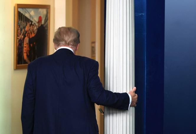 Le président américain, Donald Trump, après une conférence de presse à la Maison Blanche, à Washington, le 27 juin 2025.