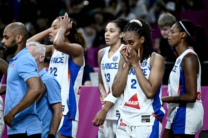 Les joueuses de l’équipe de France lors de la petite finale de l’Euro 2025 face à l’Italie, le 29 juin 2025 au Pirée (Grèce).