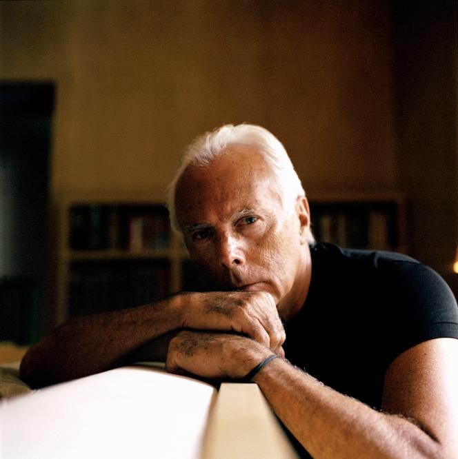 Giorgio Armani, à Milan, en 2001.