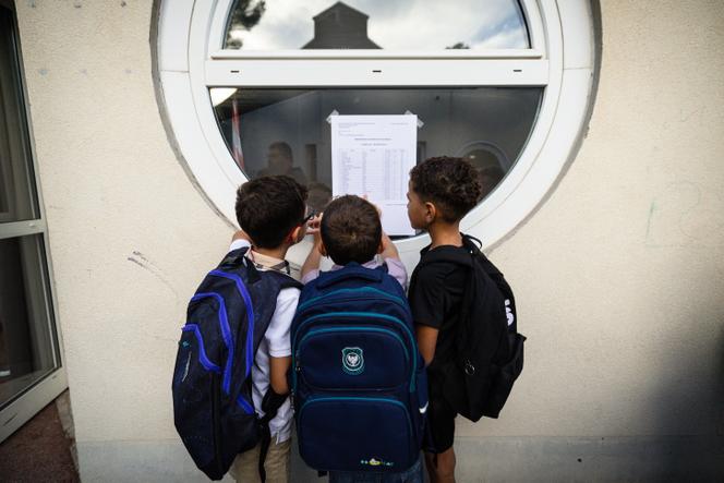 Lors de la rentrée à l’école primaire Bonneveine-Zénatti, à Marseille, le 2 septembre 2024.