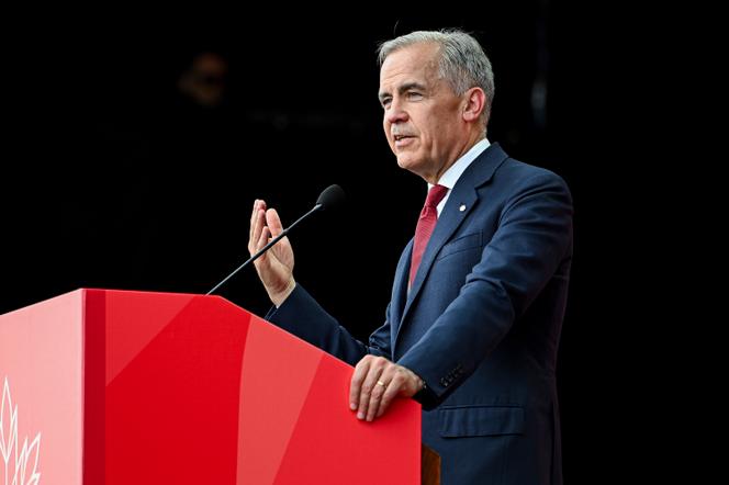 O primeiro -ministro canadense Mark Carney, Ottawa, em 1º de julho de 2025.