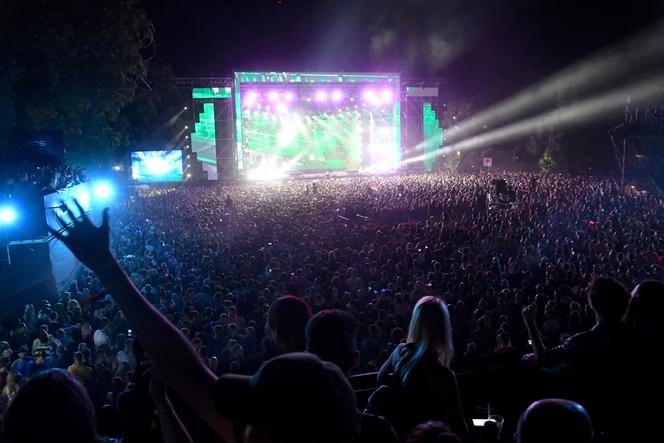 A cena principal do festival de saída em Novi Sad (Sérvia), 11 de julho de 2021.