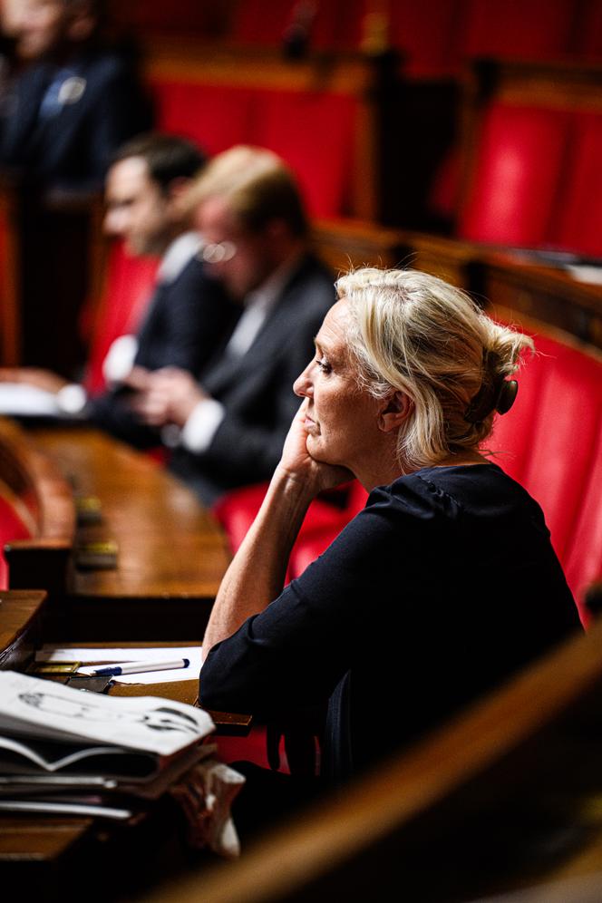 Marine Le Pen, à l’Assemblée nationale, à Paris, le 1er juillet 2025.