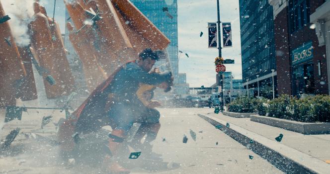 David Corenswet (Kal-El/Clark Kent/Superman) dans « Superman », de James Gunn.