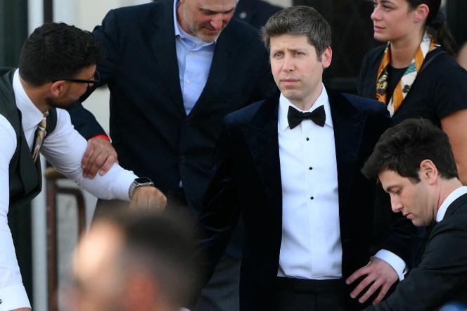 Sam Altman, PDG d’OpenAI, au mariage du fondateur d’Amazon, Jeff Bezos, et de Lauren Sanchez, à Venise, le 27 juin 2025.