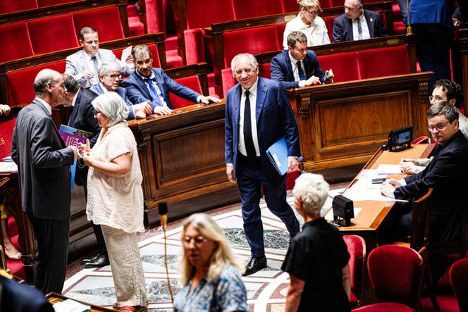 Le premier ministre, François Bayrou, lors de la séance des questions au gouvernement, à l’Assemblée nationale, à Paris, le 1 juillet 2025.