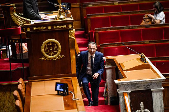 Le ministre de l’intérieur, Bruno Retailleau, à l’Assemblée nationale à Paris, le 1ᵉʳ juillet 2025.