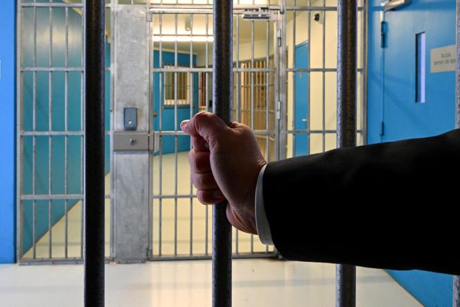 A l’intérieur de la prison de Vendin-le-Vieil (Pas-de-Calais), en avril 2025.