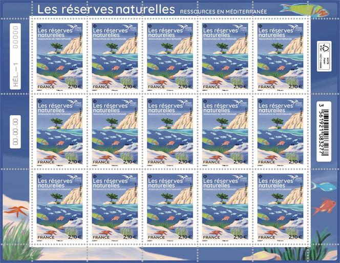 « Les réserves naturelles. Ressources en Méditerrané », création de Clara Debray, mise en page de Lou Renault.