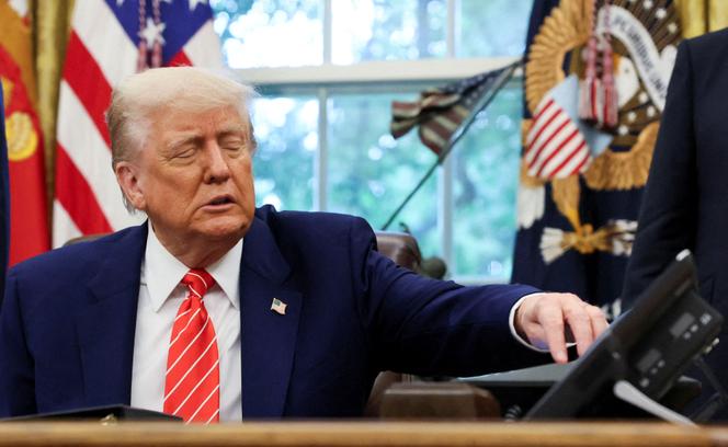 Donald Trump, à la Maison blanche, à Washington, le 8 mai 2025.  