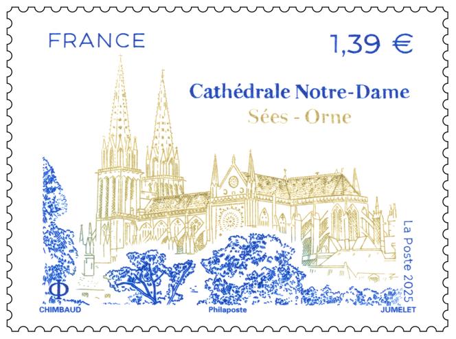 « Cathédrale Notre-Dame Sées - Orne », création de Sandrine Chimbaud, gravure de Claude Jumelet, d’ap.
photos Francis Bouquerel.