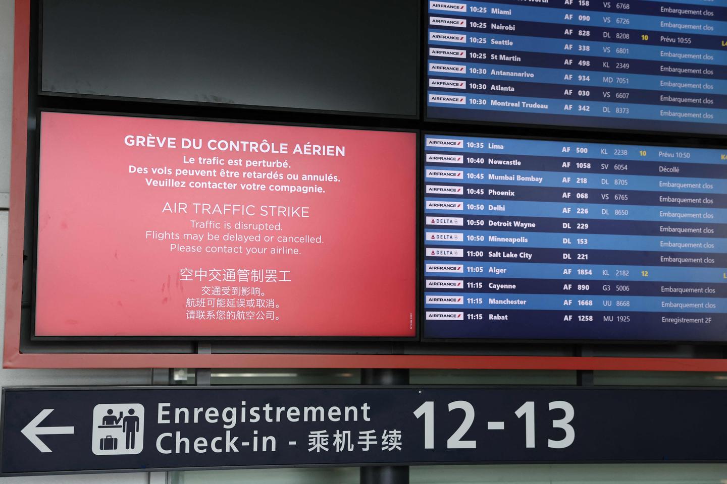 French air traffic controllers strike affects thousands of travelers in peak summer season
