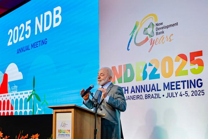 Le président brésilien, Luiz Inacio Lula da Silva, à Rio de Janeiro, le 4 juillet 2025.