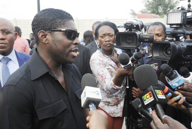 Teodoro Nguema Obiang Mangue, dit « Teodorin », le fils aîné du chef de l’Etat et vice-président de Guinée équatoriale, à Malabo, en décembre 2014.