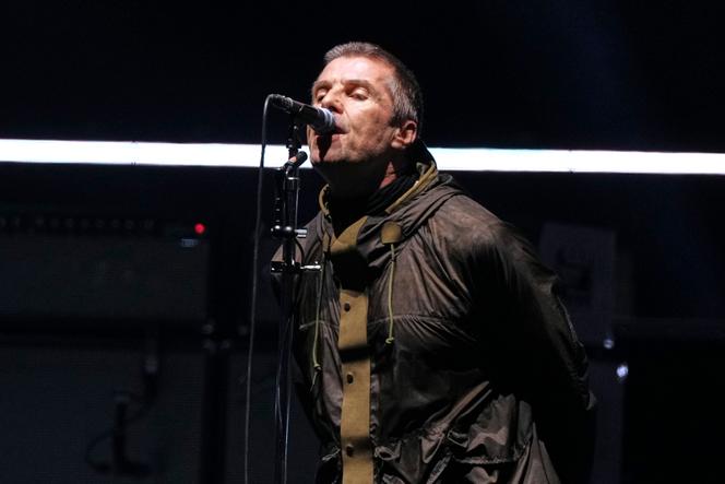Liam Gallagher lors du premier concert de la nouvelle tournée d’Oasis, à Cardiff, le 4 juillet 2025.