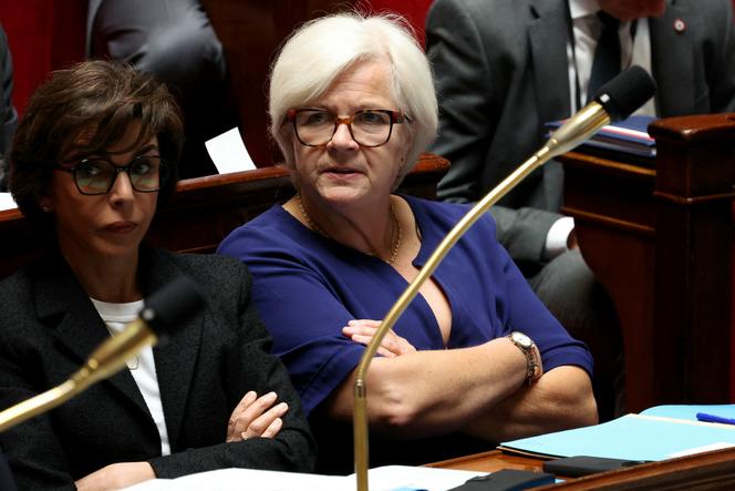 La ministre française du travail, de la santé, des solidarités et des familles, Catherine Vautrin, à l’Assemblée nationale, à Paris, le 17 juin 2025.