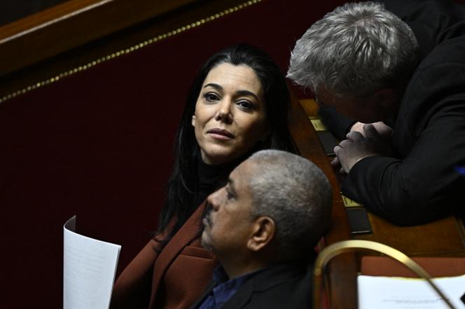 La députée (La France insoumise) de Paris Sophia Chikirou, à l’Assemblée nationale, le 12 mars 2025.