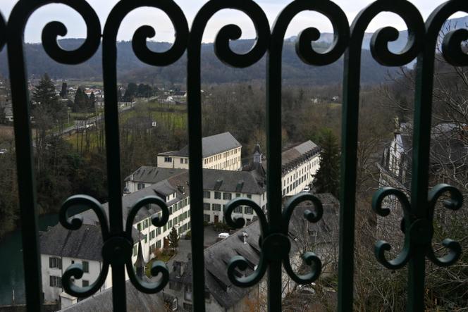 Vue de l’école Le Beau Rameau, anciennement connue sous le nom d’institution Notre-Dame-de-Bétharram, à Lestelle-Bétharram, près de Pau, le 21 février 2025.
