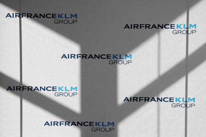 Lors de la présentation des résultats annuels  2024 d’Air France-KLM, à Paris, le 6 mars 2025.