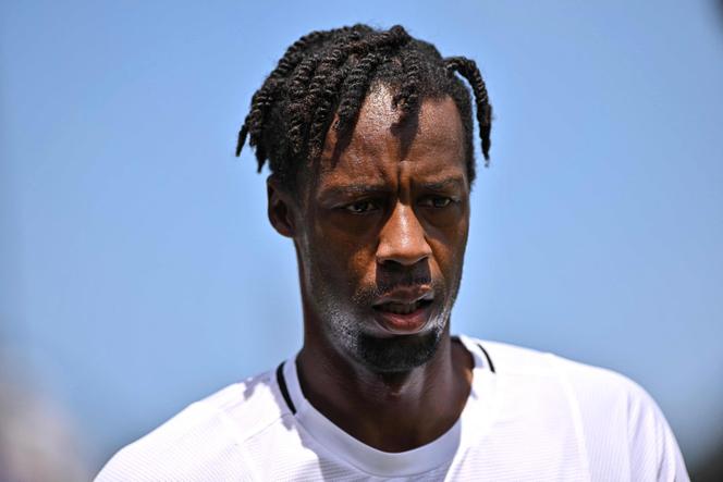 Gaël Monfils, lors de son match face au Hongrois Marton Fucsovics, à Wimbledon, le 4 juillet 2025.