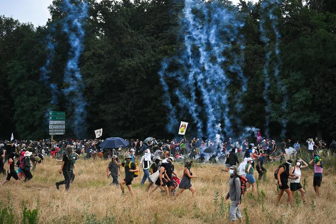 Lors D'UN RASSEMBLIMMENT D'OPPOSANTS À L'AUTOROUTE A69, À MORENS-SCOPONT (TARN), LE 5 JUILET 2025.