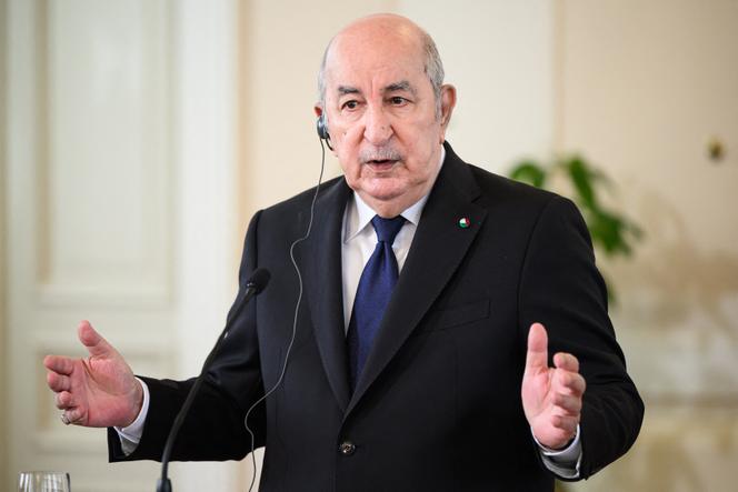 Le président algérien, Abdelmadjid Tebboune, lors d’un déplacement en Slovénie, le 13 mai 2025.