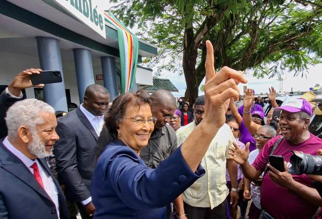 Jennifer Geerlings-Simons après son accession à la présidence du Suriname, à Paramaribo, le 6 juillet 2025.