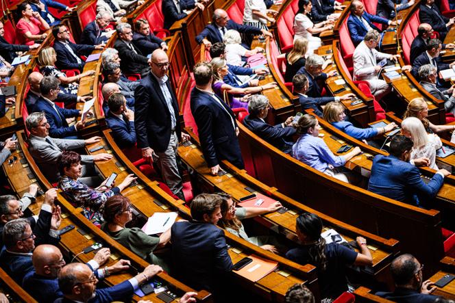 A l’Assemblée nationale, à Paris, le 1er juillet 2025.