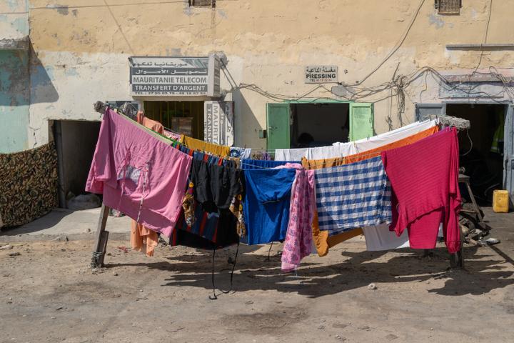 Dans le quartier de migrants Khairan à Nouadhibou (Mauritanie), le 15 juin 2025.